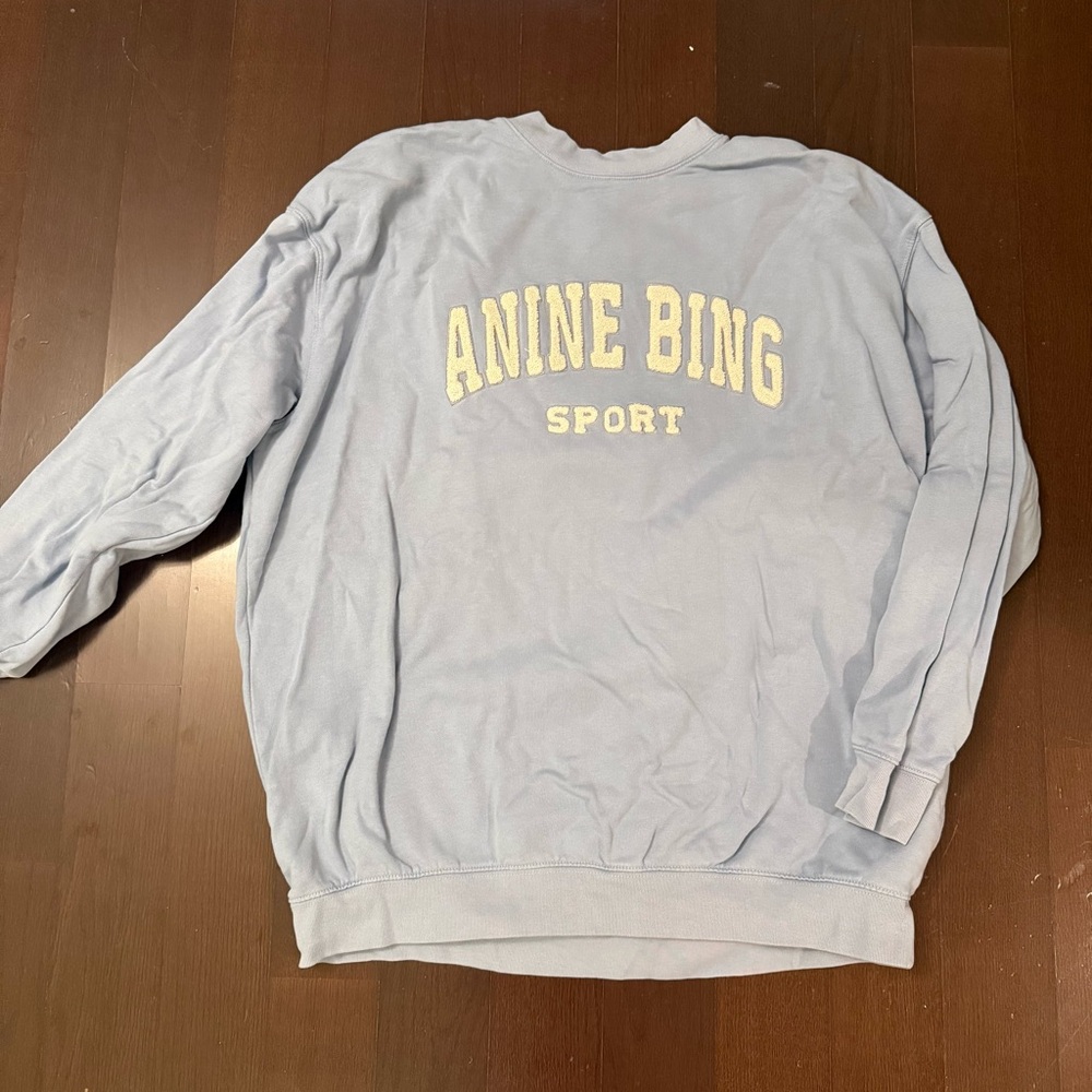 Anine Bing Sport Blue Sweatshirt